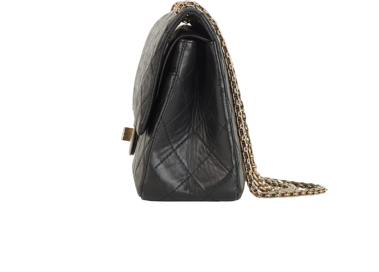 Reissue Classic Flap, &pound;2,950, Handbags, Black, Leather, Bottom view